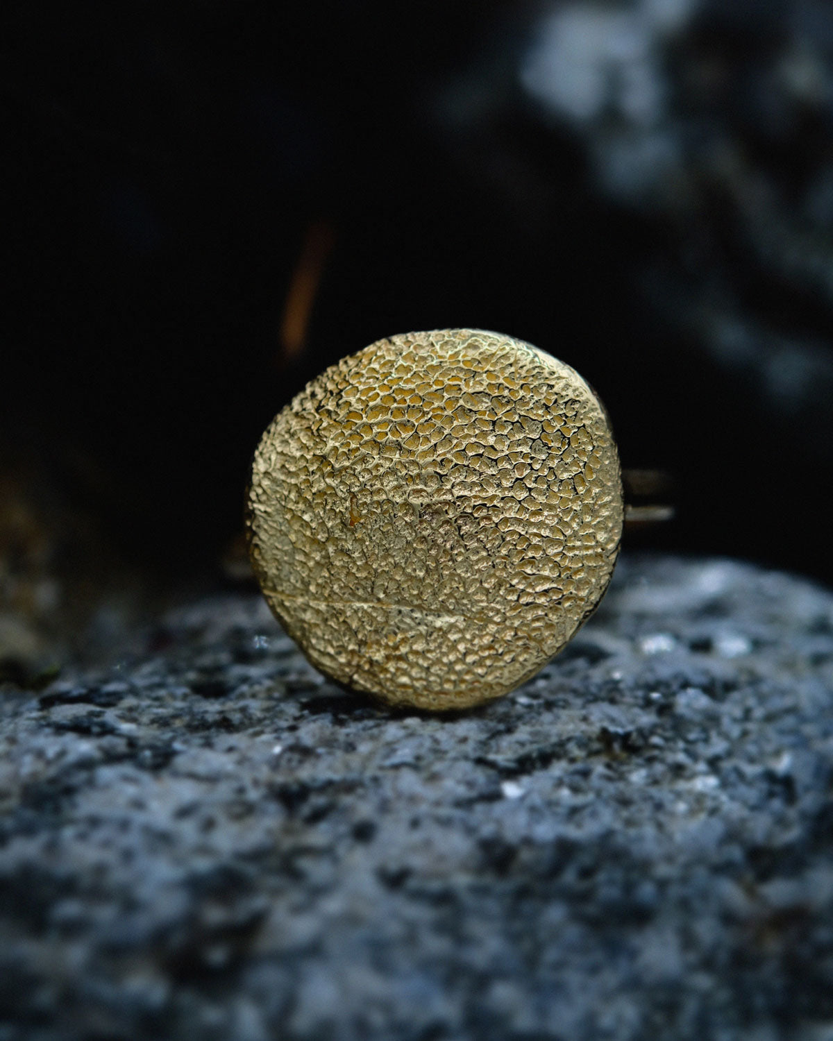 Fingerprint(s) Ring in solid gold