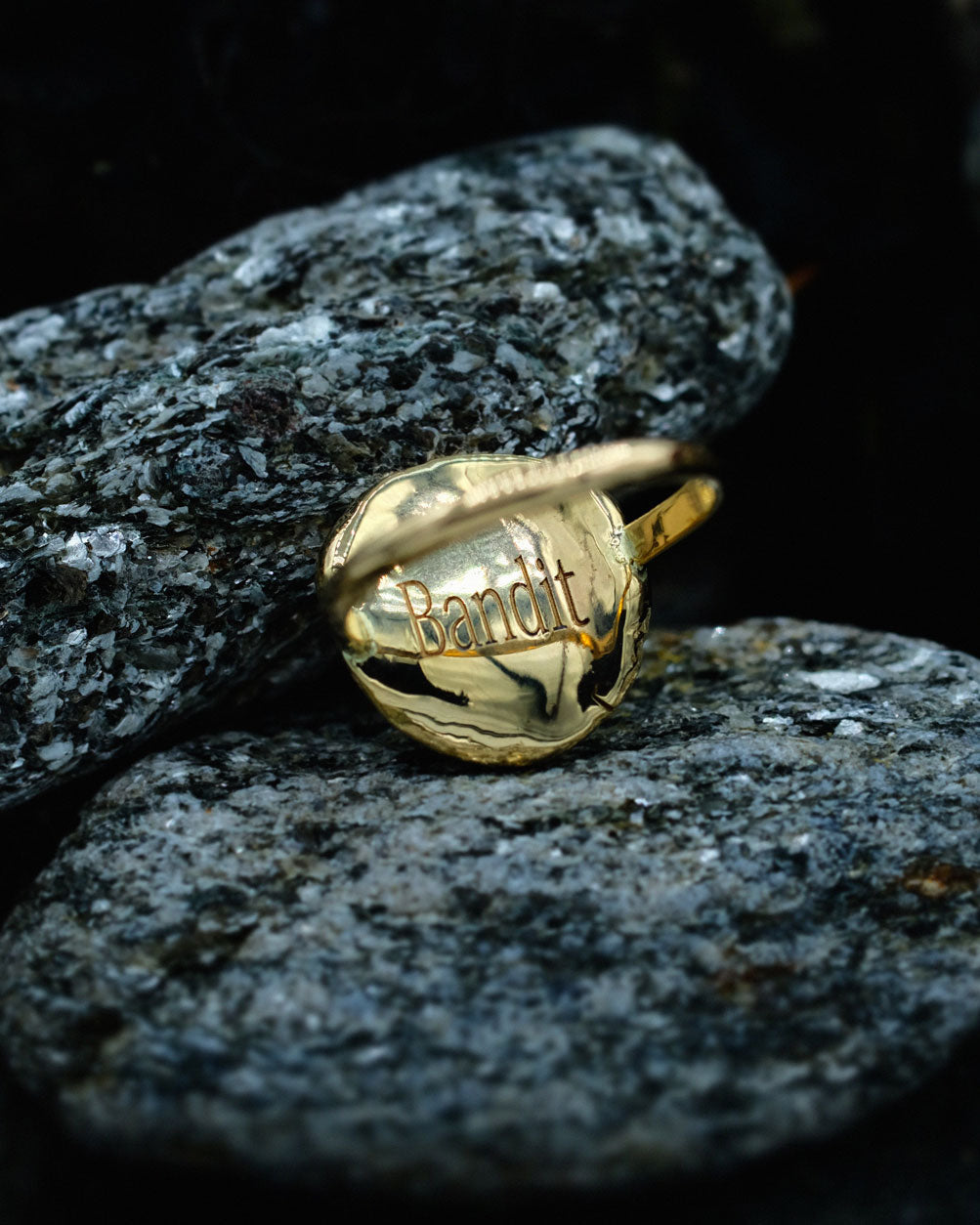 Fingerprint(s) Ring in solid gold