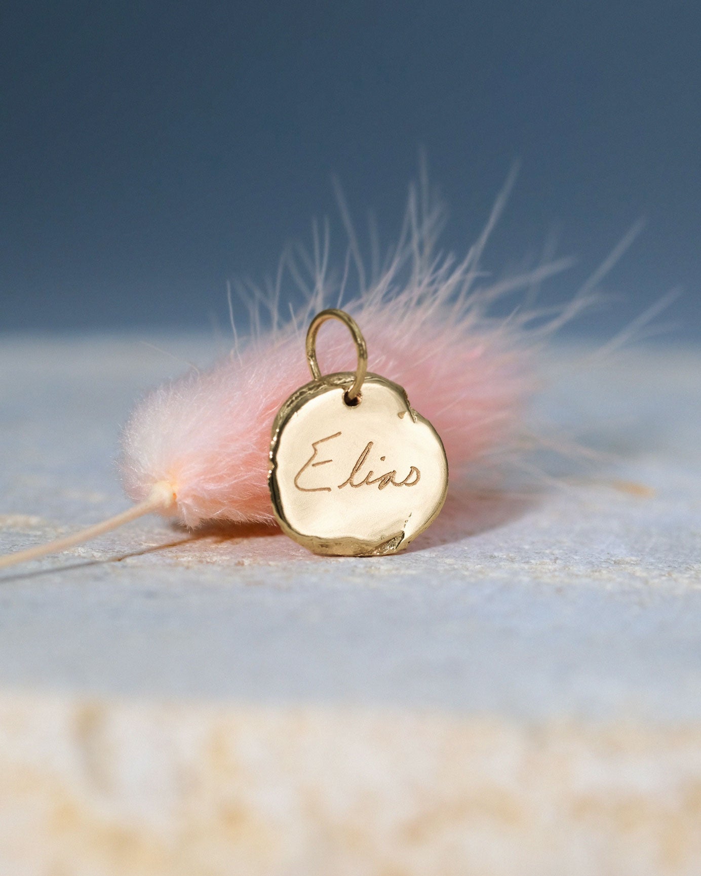 Mini Fingerprint Charm in solid gold