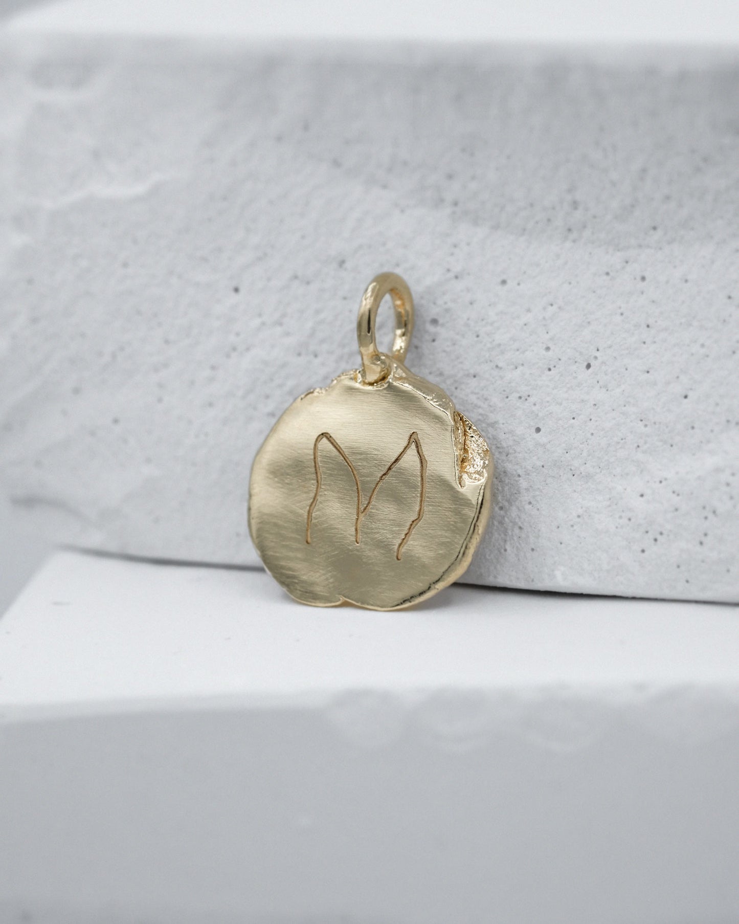 Fingerprint Charm in solid gold