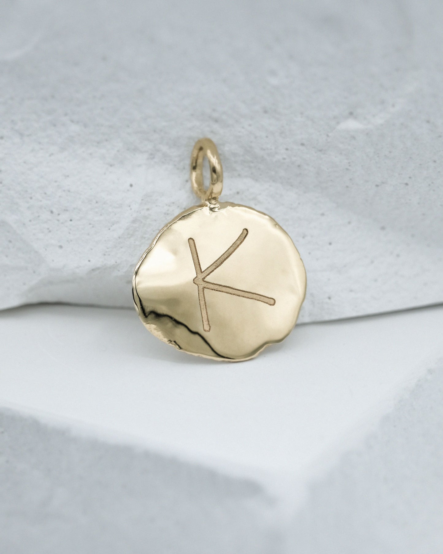 Fingerprint Charm in solid gold