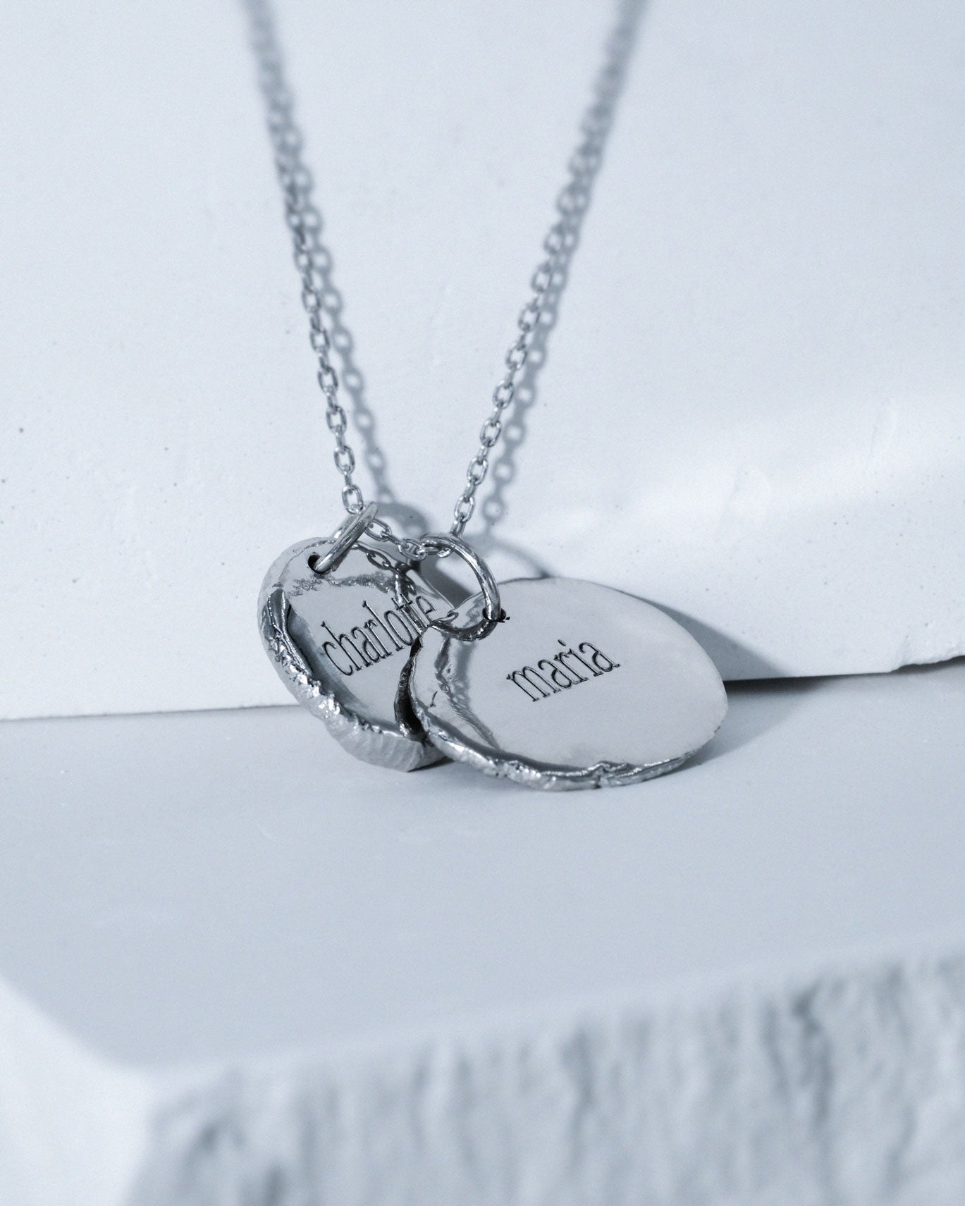 Fingerprint Necklace in sterling silver
