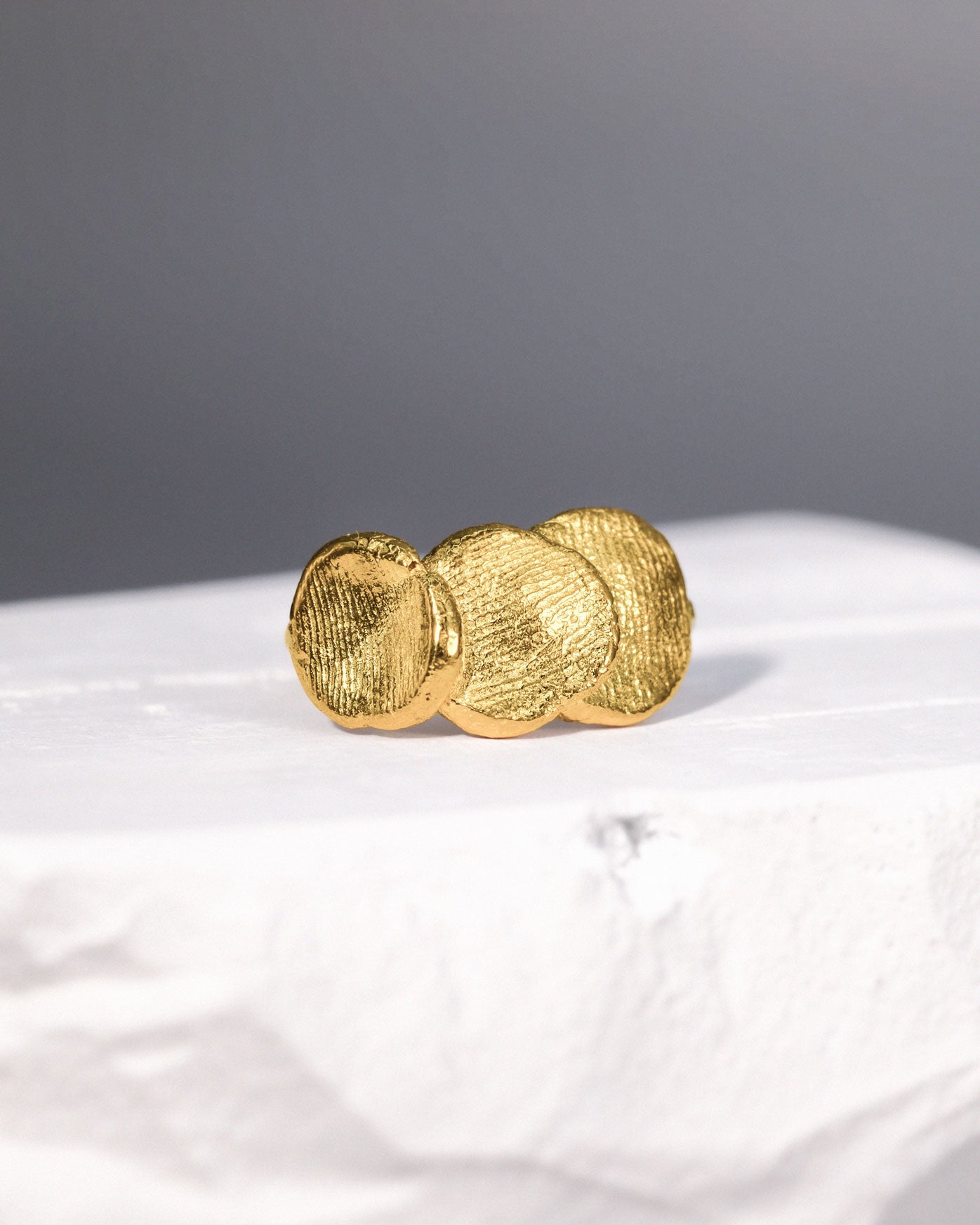 Fingerprint(s) Ring in solid gold
