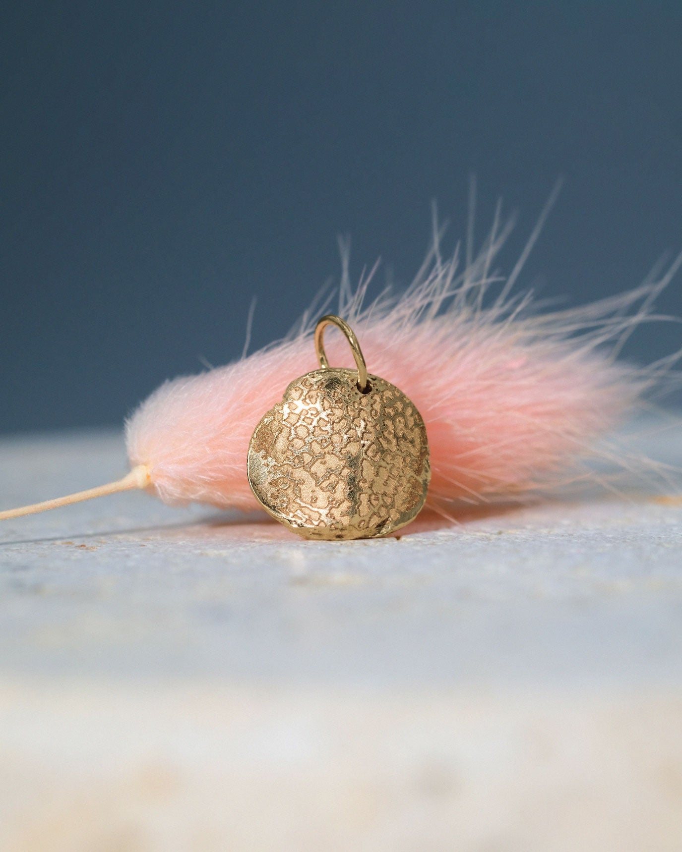 Mini Fingerprint Charm in solid gold