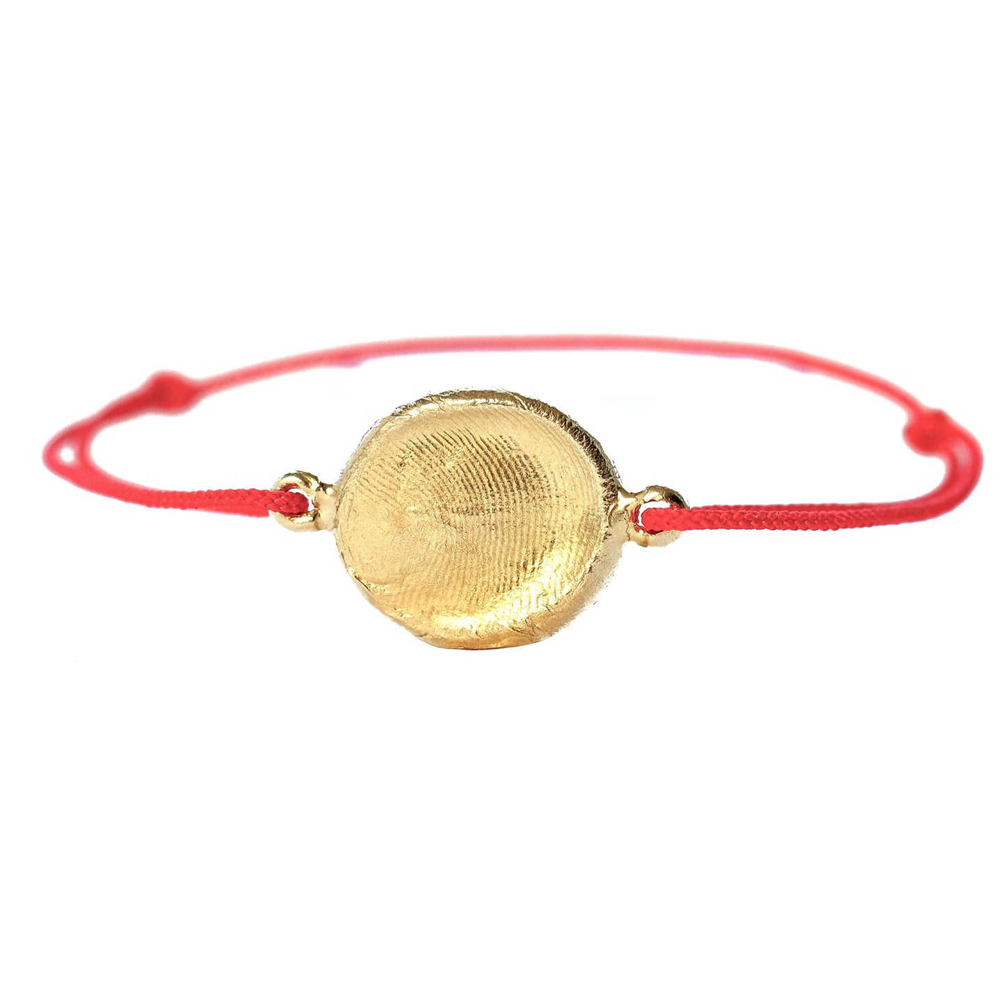 Fingerprint(s) Wristband in solid gold