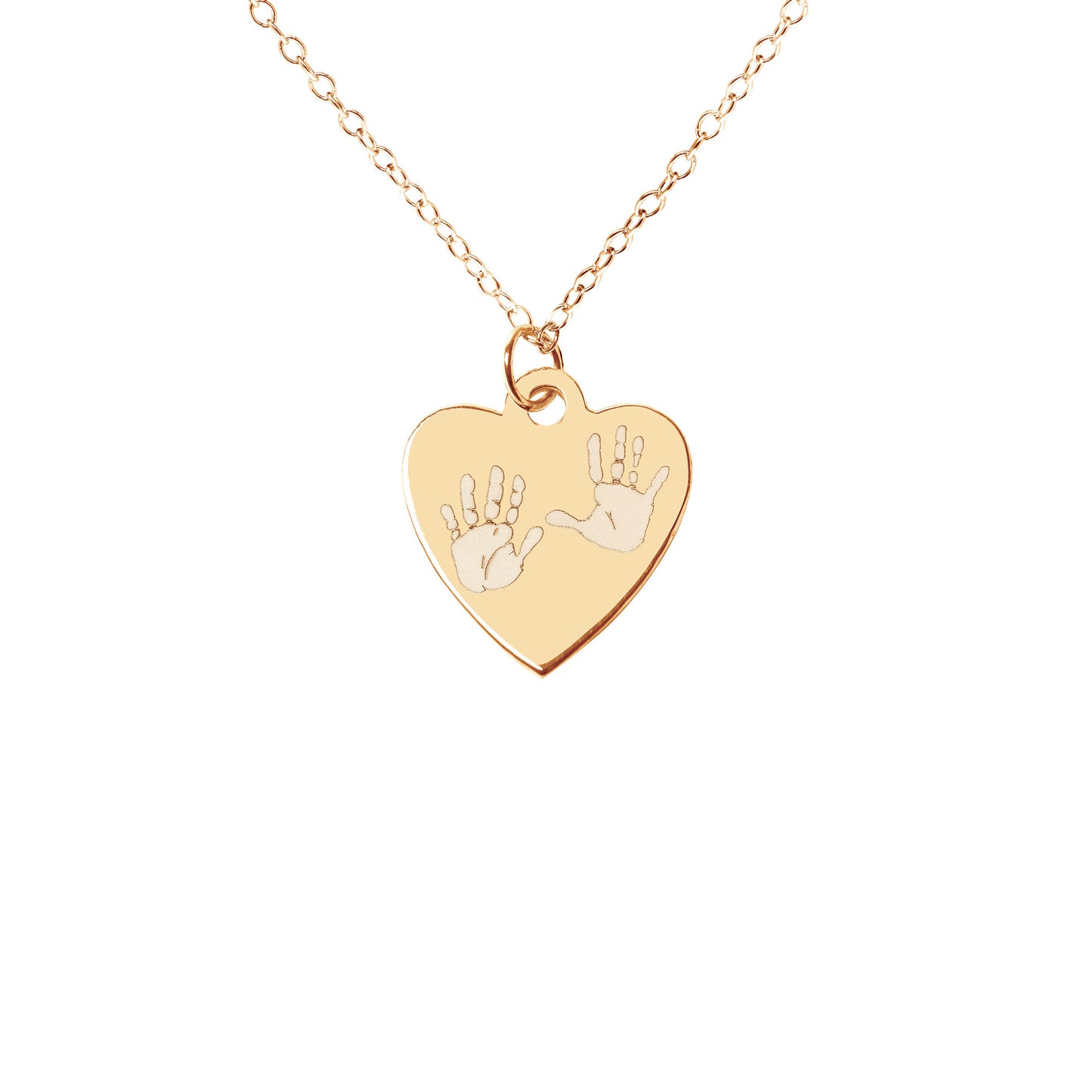 Handprint / Footprint Heart Necklace