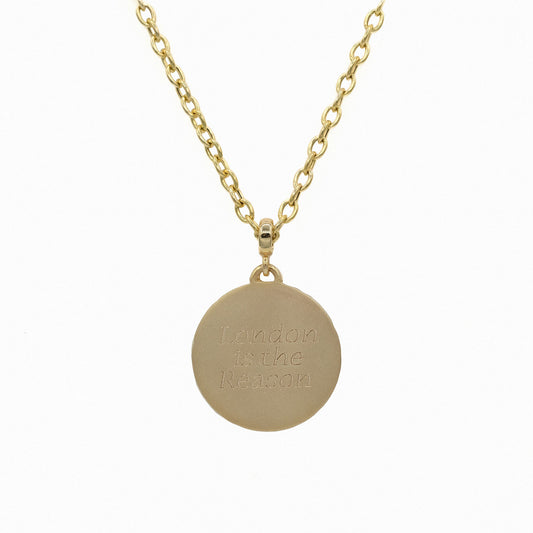 Handprints / Footprints Coin Necklace with 3 stones