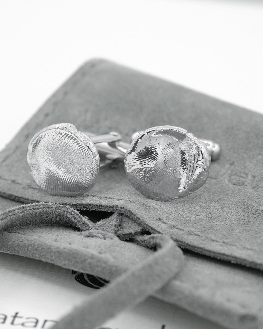 Fingerprints Cufflinks in sterling silver