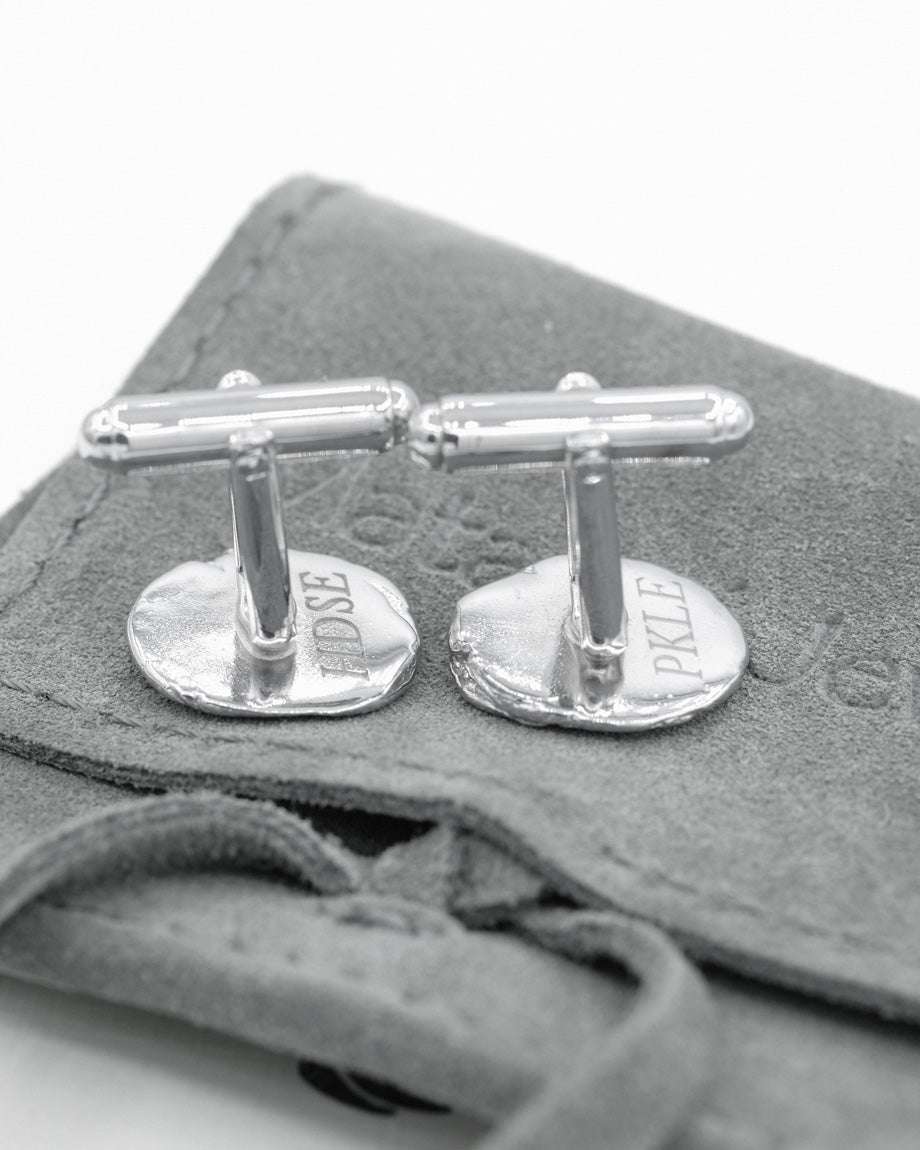 Fingerprints Cufflinks in sterling silver