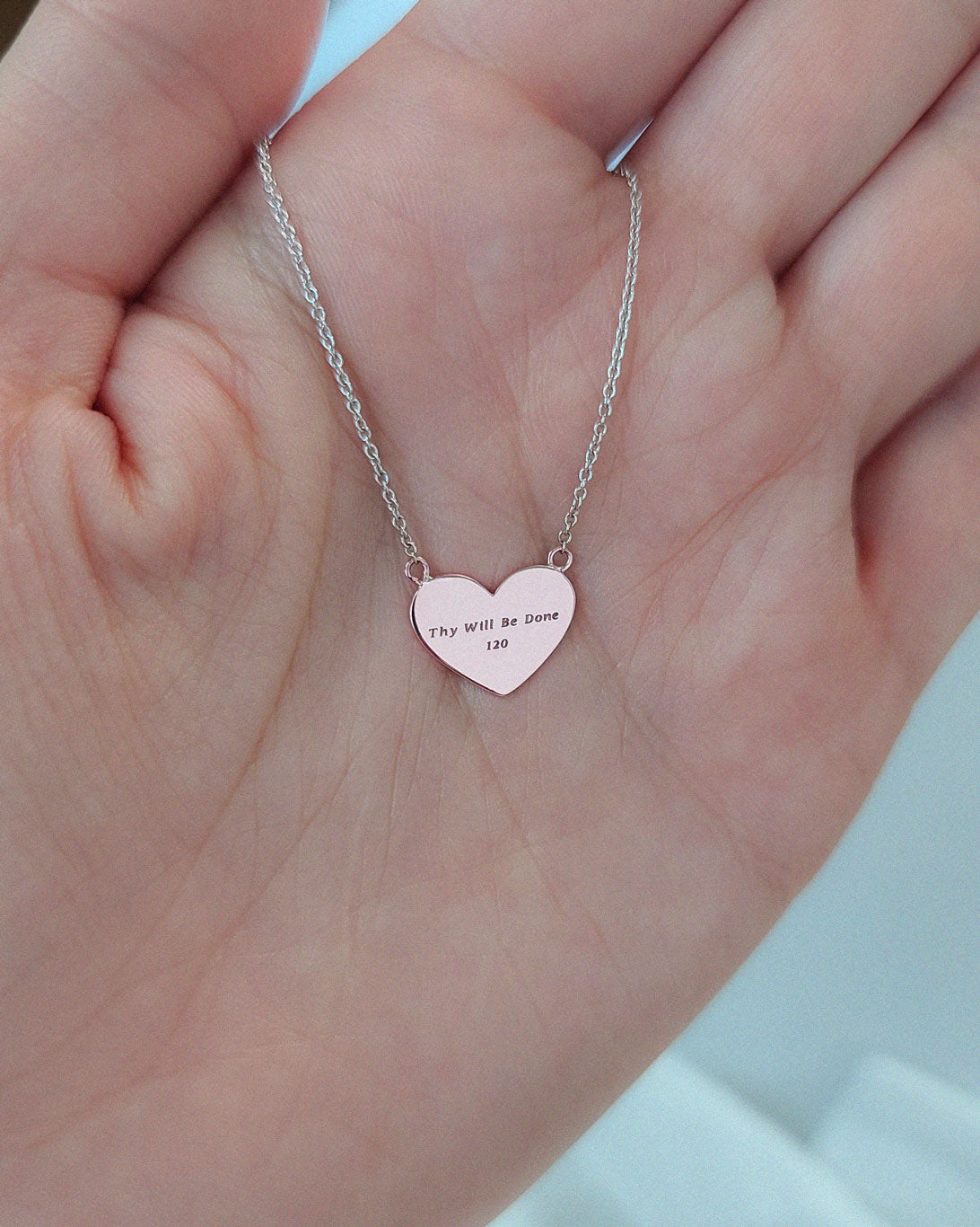 Footprints Heart Necklace