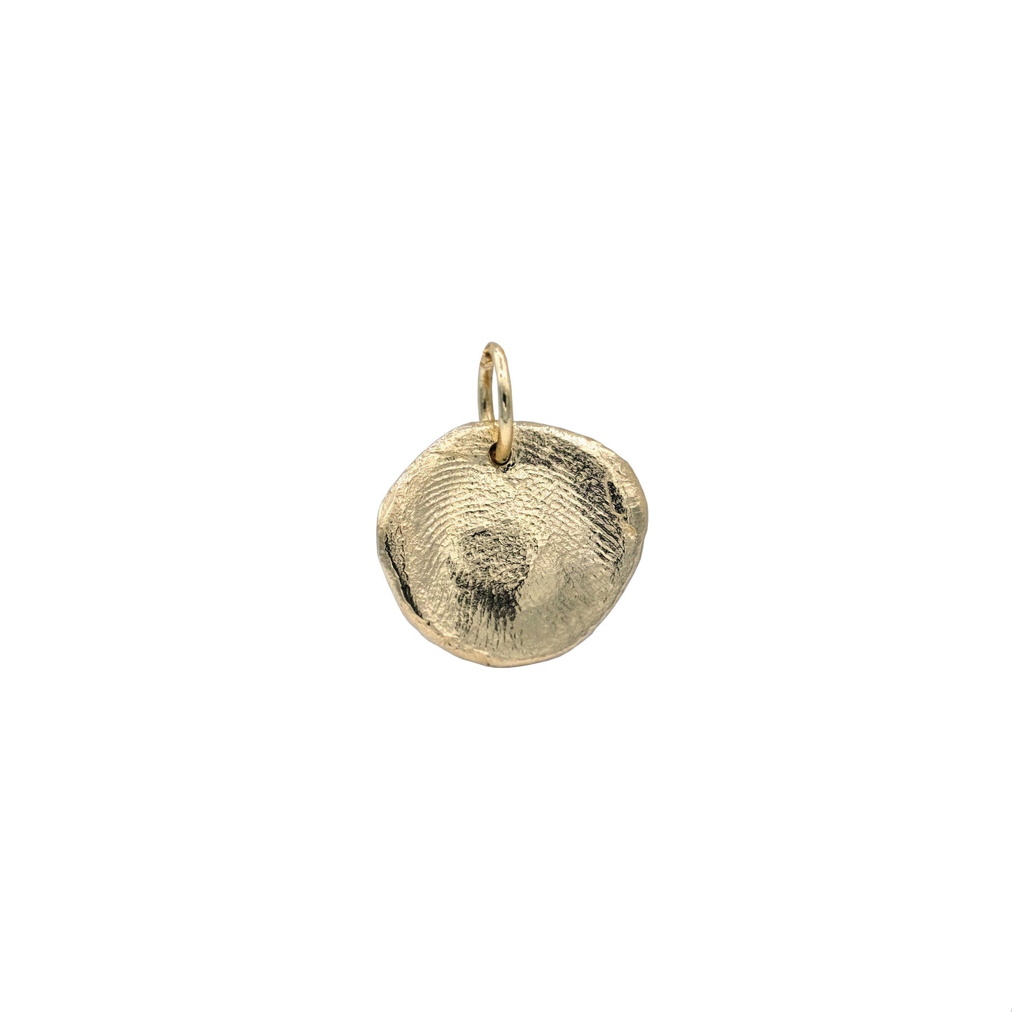 Mini Fingerprint Charm in solid gold