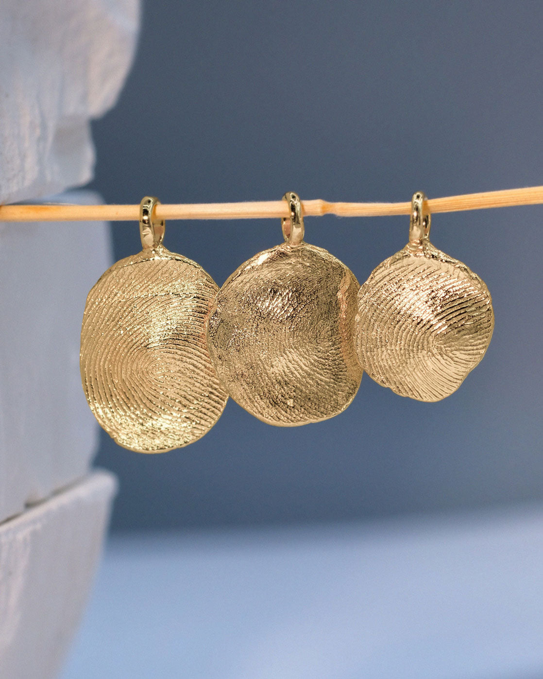 Fingerprint Charm in solid gold