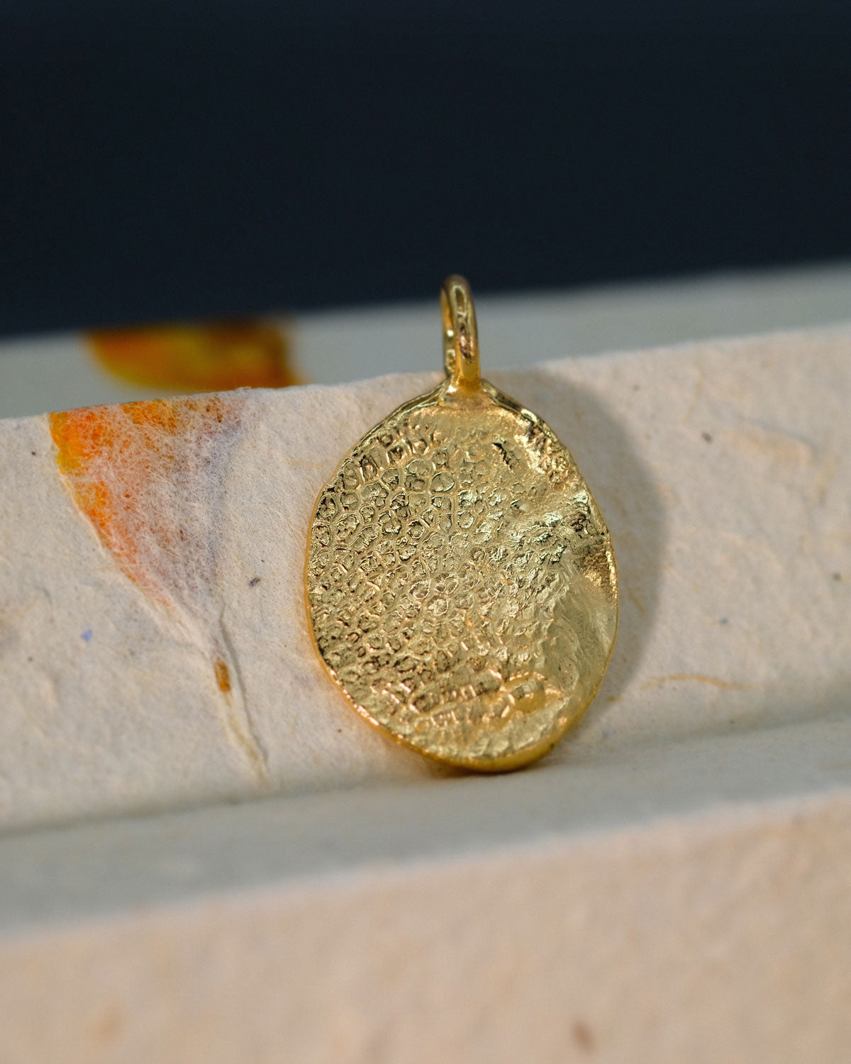 Fingerprint Charm in solid gold