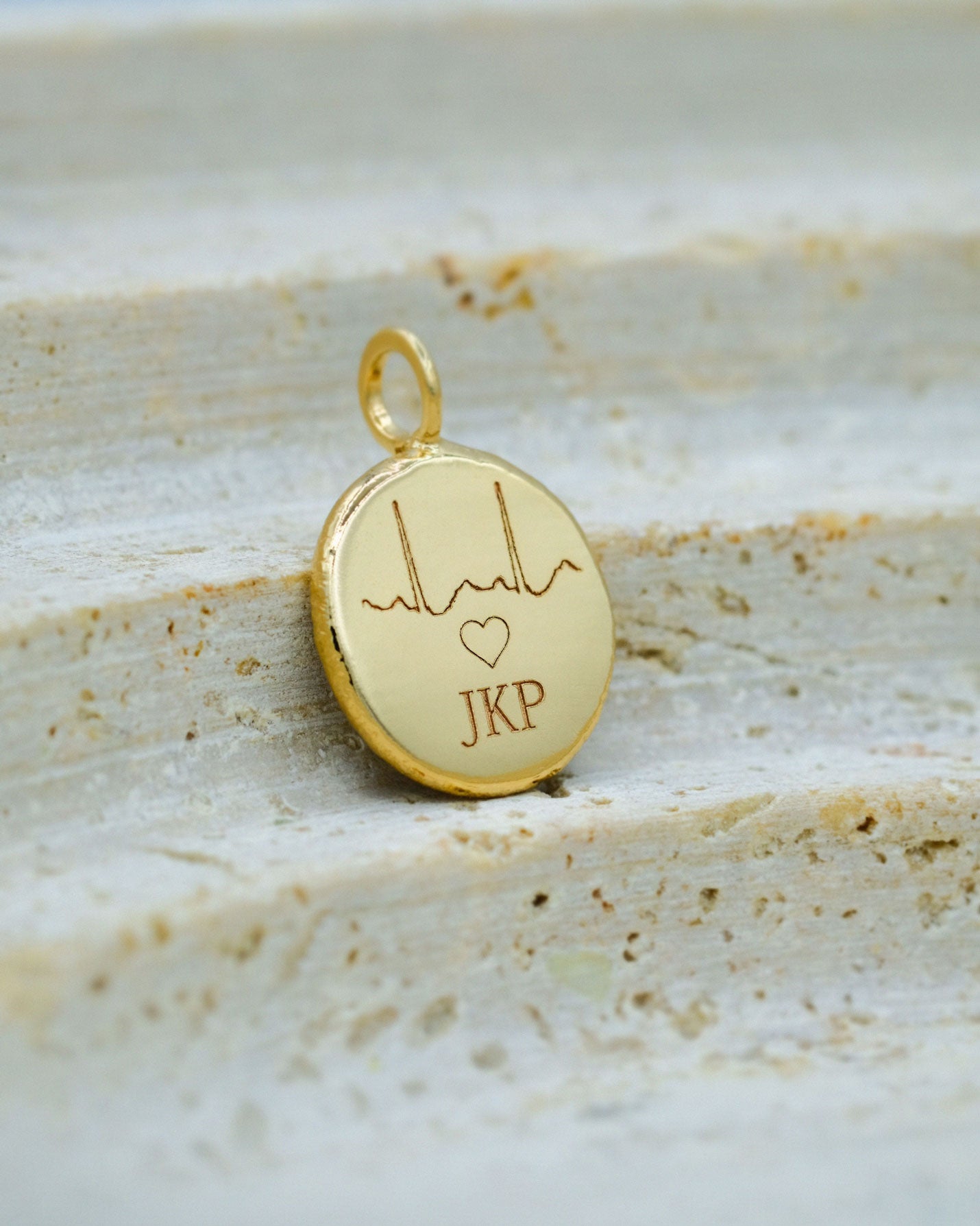 Fingerprint Charm in solid gold