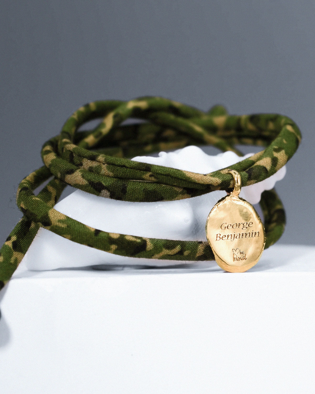 Liberty of London Fingerprint Wristband in solid gold