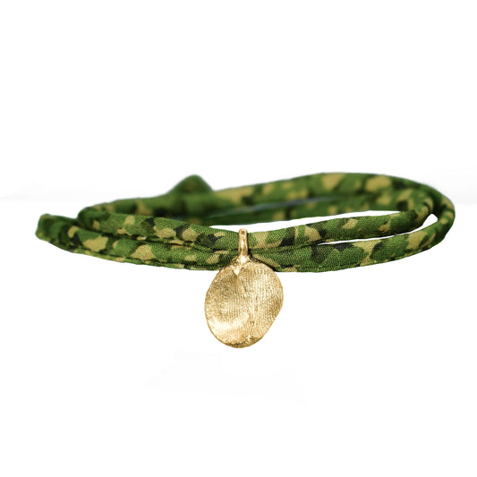Liberty of London Fingerprint Wristband in solid gold