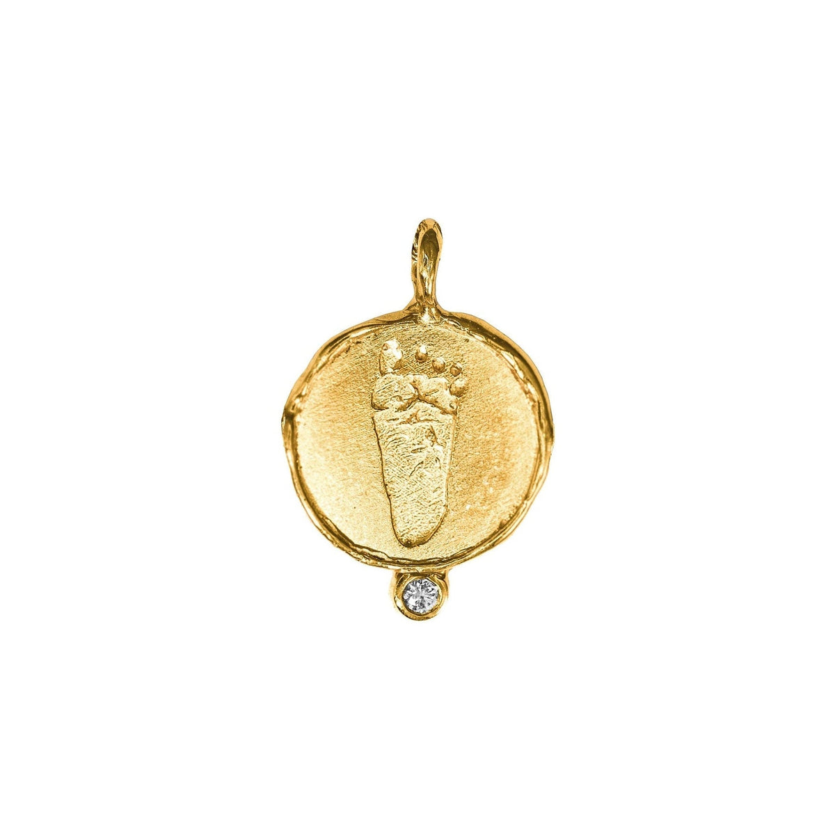 Handprint / Footprint Mini Roman Coin Charm