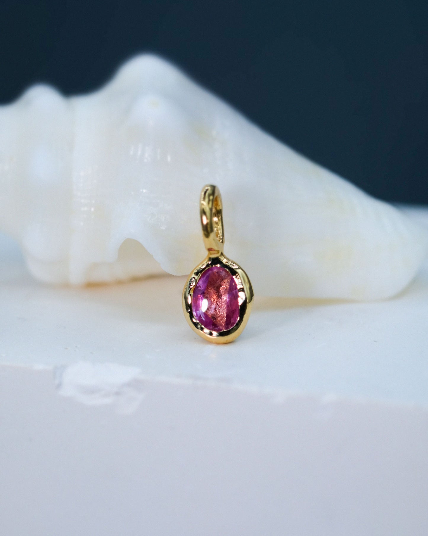 Pink Sapphire Charm