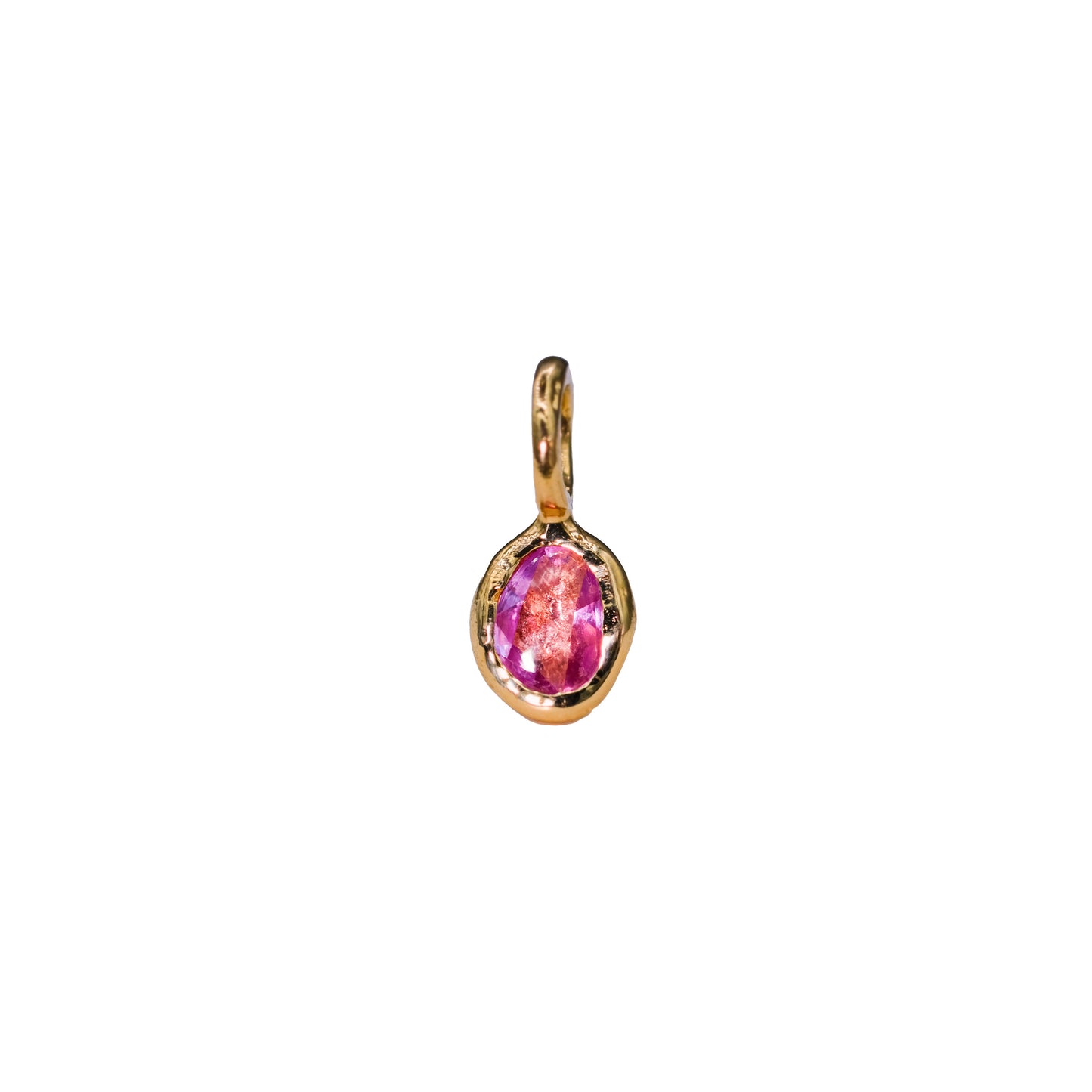Pink Sapphire Charm