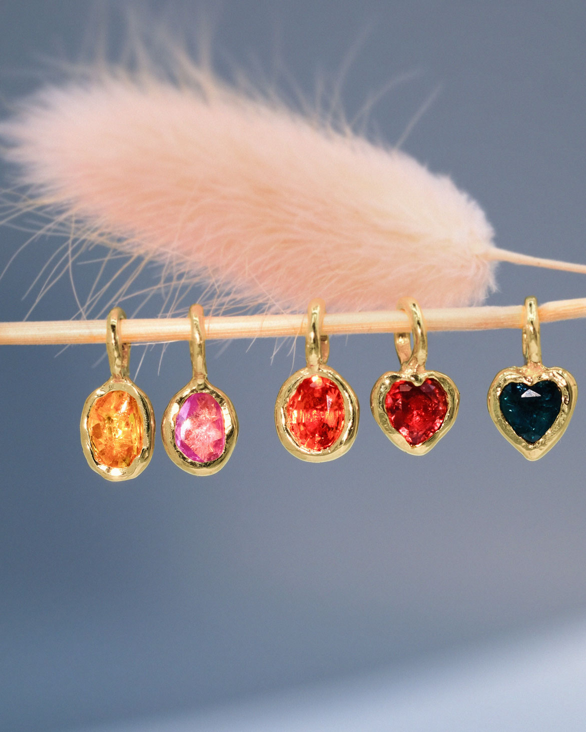 Yellow Sapphire Charm