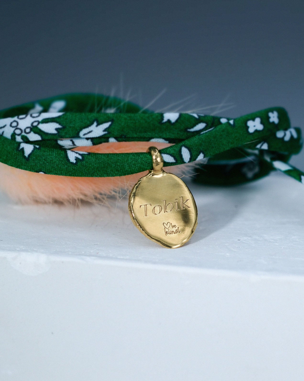 Liberty of London Fingerprint Wristband in solid gold