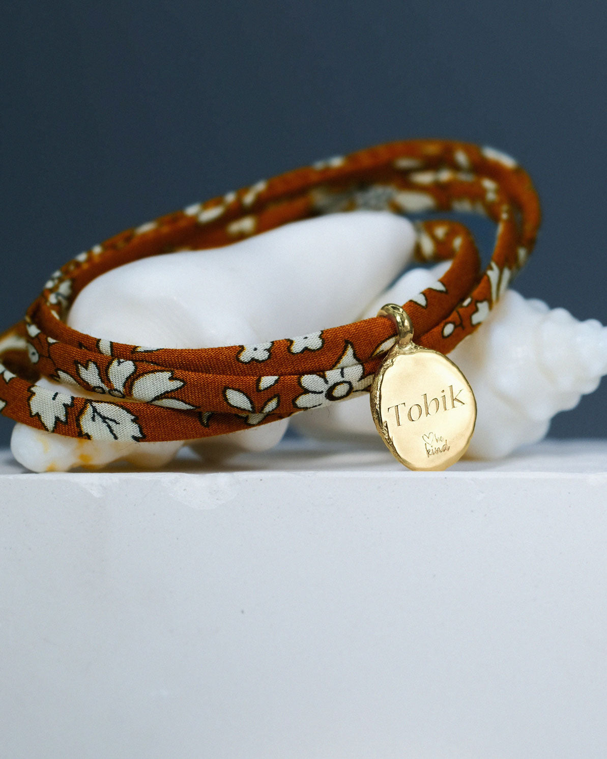 Liberty of London Fingerprint Wristband in solid gold