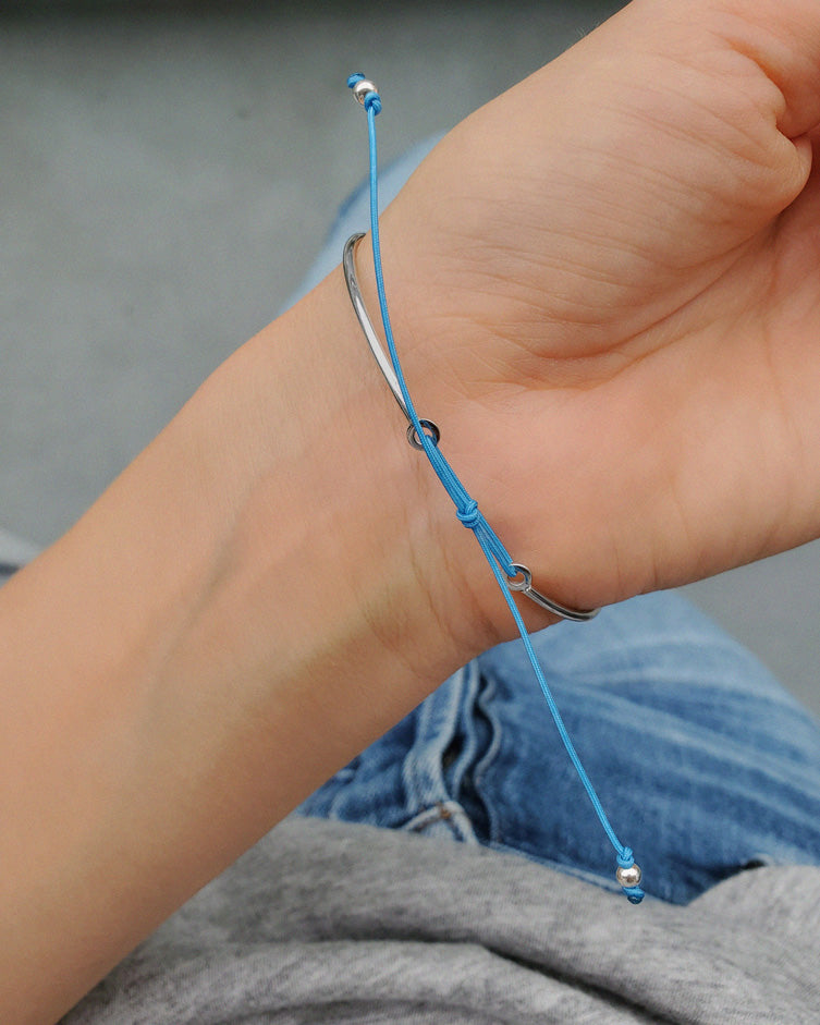 Handprint / Footprint Bangle Bracelet in 14K Gold