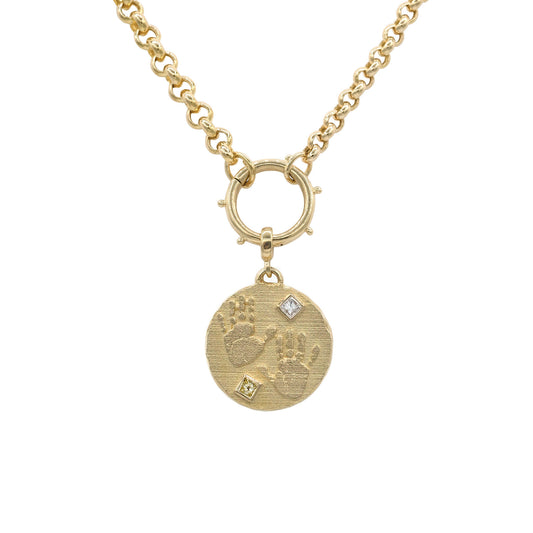 Handprints / Footprints Roman Necklace
