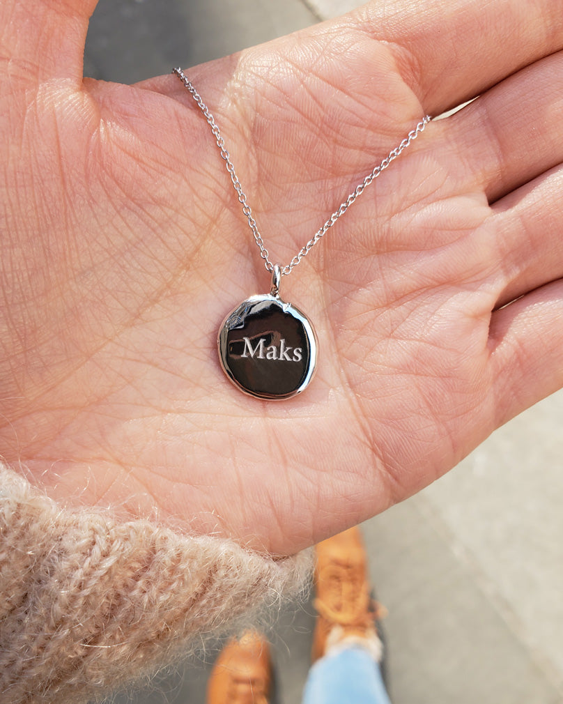 Baby Fingerprint Necklace in 925 sterling silver