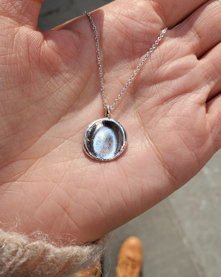 Baby Fingerprint Necklace in 925 sterling silver