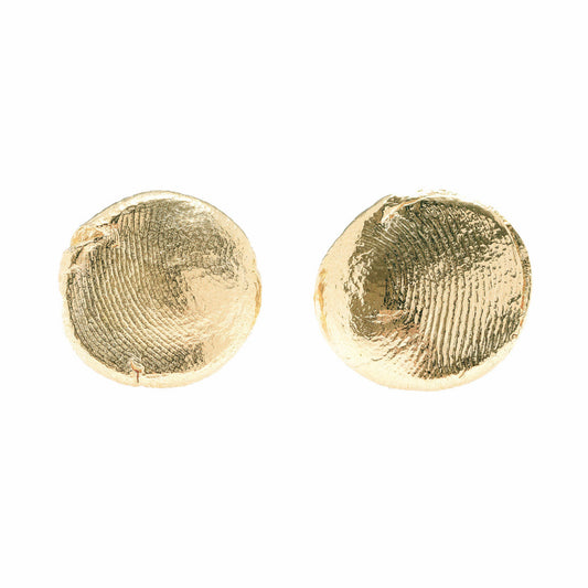 Fingerprints Earrings in solid gold