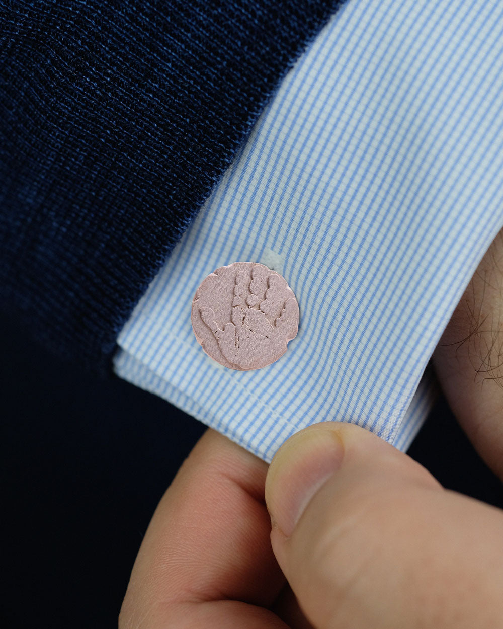 Handprints & Footprints Roman Cufflinks in solid gold