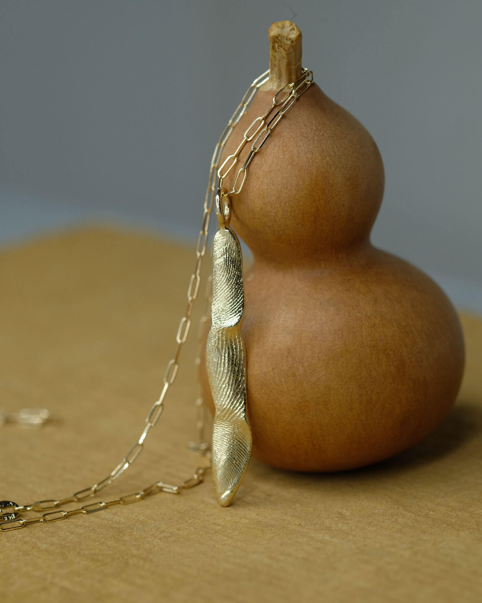 Fingerprints Vertical Bar Necklace
